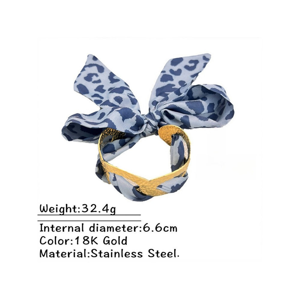 Stainless Steel Scarf Bracelet Light Designer Cuff N6F276