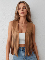 Load image into Gallery viewer, Hippie Fringe Vest Women N6C131