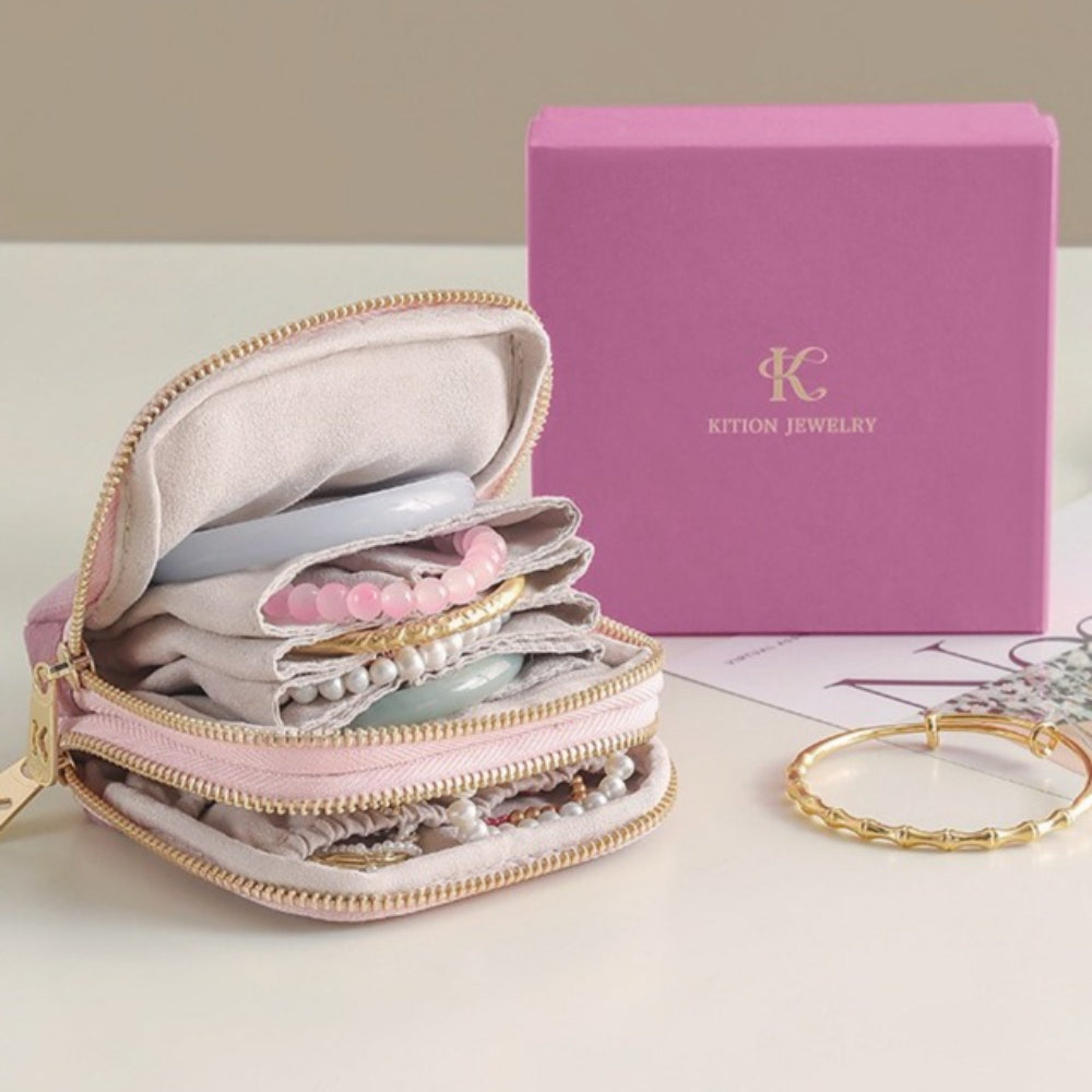 Elegant Velvet Jewelry Organizer Pouch N6E075
