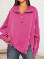 Load image into Gallery viewer, Contrast Rib Polo Coat Vented Puff Sleeve  N5Z258
