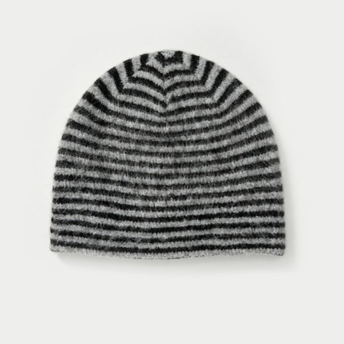 Women's Wool Blend Striped Knit Beanie N6J108