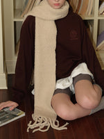 Load image into Gallery viewer, Heavyweight Wool Blend Textured Scarf  M5A136