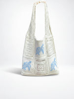 Load image into Gallery viewer, Crochet Turtle Openwork Shoulder Bag Women N6C050