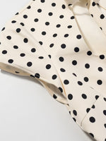 Load image into Gallery viewer, Bow Detail Polka Dot Short Dress Women N6C278