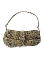 Load image into Gallery viewer, Distressed Leopard Print Asymmetric Hobo Bag Women N6C311
