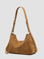 Load image into Gallery viewer, Camel Suede Hobo Tote Bag Women N6C044