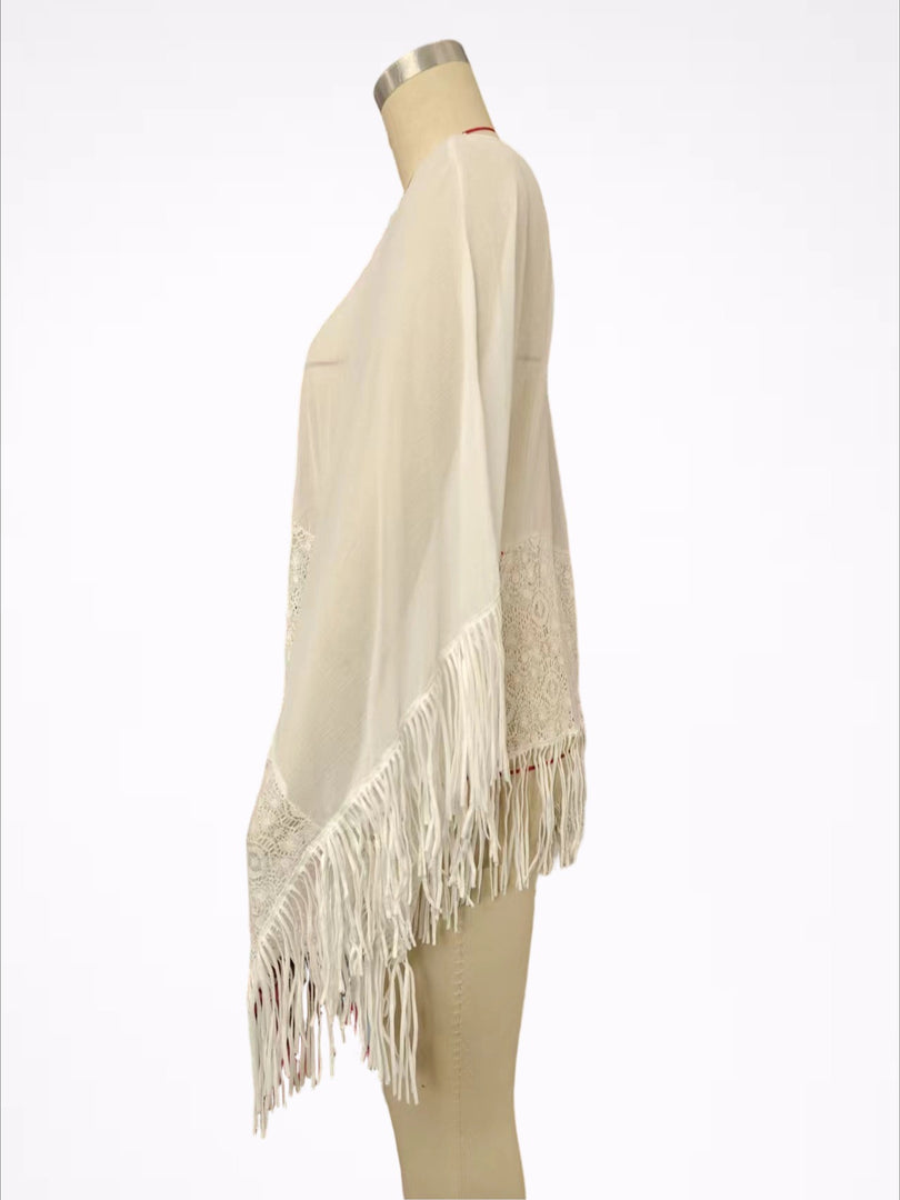 Fringe Beach Cover Up Tunic Women N6F250