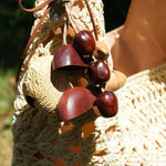 Load image into Gallery viewer, Natural Bodhi Seed Handheld Chime Bag Charm Gift Set N6F305