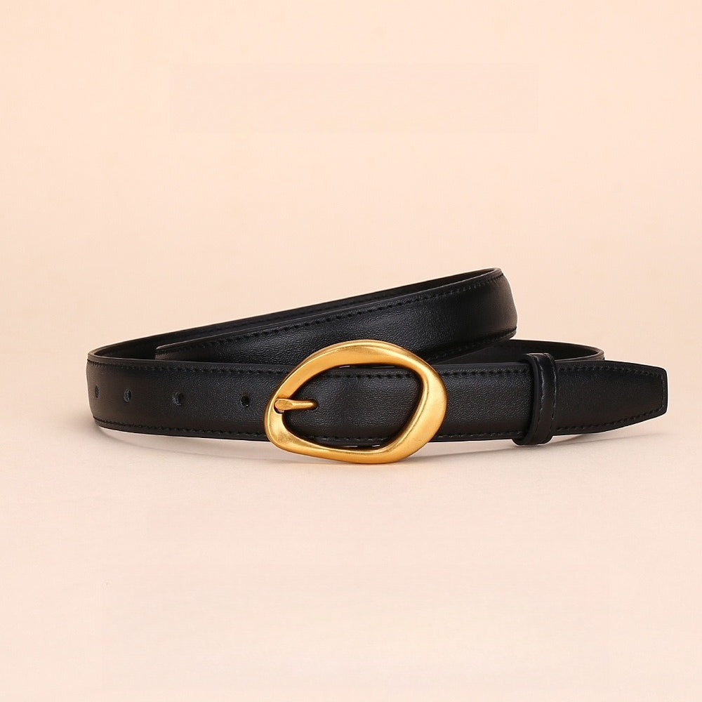 Double-Sided Genuine Leather Belt Women  N6H329