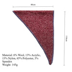 Load image into Gallery viewer, Wool Blend Heathered Knit Triangle Scarf Women S5P671