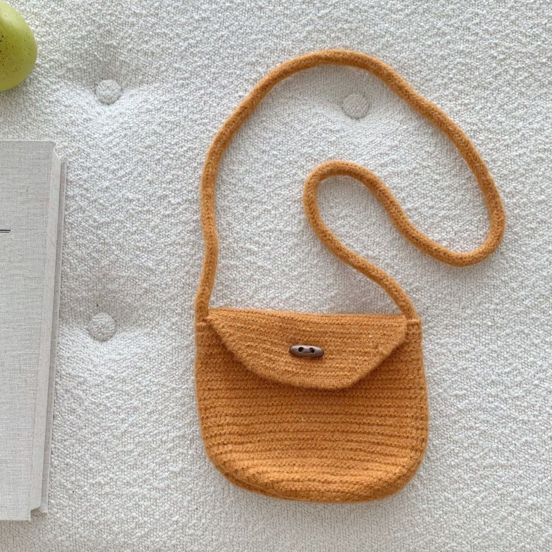 Solid Knit Pillow Bag Women Casual Atmosphere N6H318