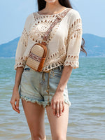 Load image into Gallery viewer, Rattan Crossbody Phone Bag Women Vacation N6C309