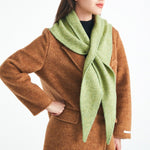 Load image into Gallery viewer, Wool Knit Triangle Shawl Scarf Women Winter N6H236