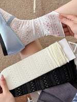 Load image into Gallery viewer, Sheer Mesh Mid-Calf Socks Women N6C165