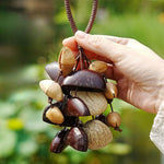 Load image into Gallery viewer, Natural Seed Pod Wind Chime Bag Charm Hanging N6F306