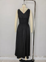Load image into Gallery viewer, Black Deep V Spaghetti Strap Maxi Dress Women N6F221