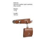 Load image into Gallery viewer, Genuine Leather Belt Bag Women Mini Waist Pack N6H322