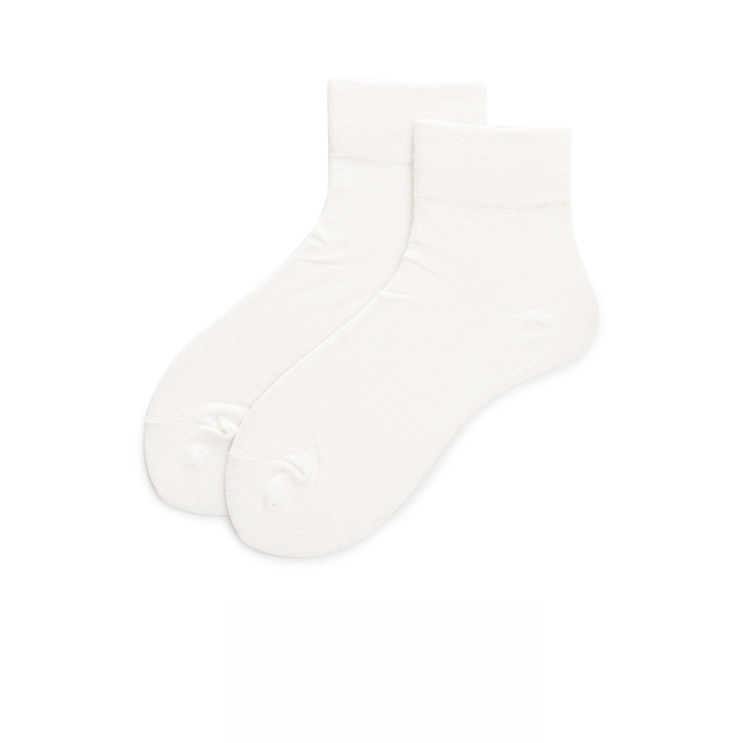 Solid Color Cotton Short Socks Women N6C168