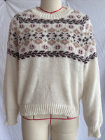 Load image into Gallery viewer, Oversized Drop Shoulder Retro Jacquard Knit Pullover N6G138