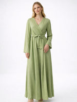 Load image into Gallery viewer, Two-Way Open Front Robe Dress Women N6C199