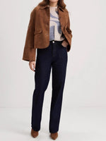 Load image into Gallery viewer, Suede Trench Coat Mid Heavy Brown N5Z574