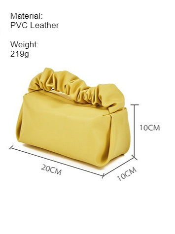 Pleated PVC Cloud Makeup Bag Women N6C069