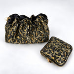 Load image into Gallery viewer, Leopard Print Dumpling Cosmetic and Jewelry Pouch Set N6J267