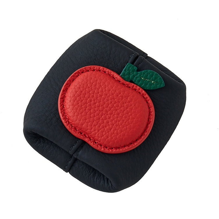 Womens Genuine Cowhide Apple Coin Purse N6K286