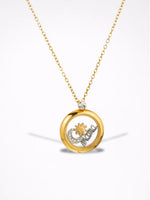 Load image into Gallery viewer, Mom Mirror Pendant Necklace 18K Gold Plated N6D535