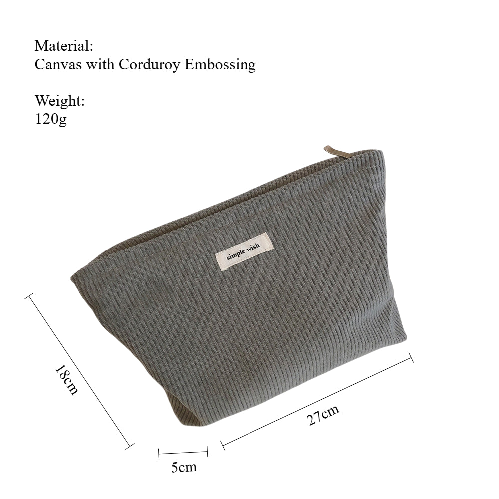 Solid Corduroy Texture Canvas Organizer S5P328