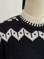 Load image into Gallery viewer, Fair Isle Geometric Jacquard Loose Pullover Sweater N6H285