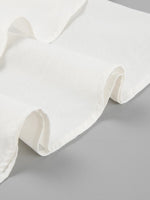 Load image into Gallery viewer, White Linen Flutter Sleeve Top and Wide Leg Pants Set N6D111