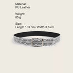 Load image into Gallery viewer, Lace Belt Women Fashion Decorative PU Needle Buckle N6H334
