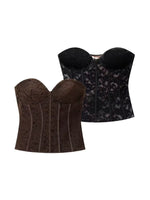 Load image into Gallery viewer, French Corset Lace Bustier Top Women N6C268