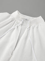 Load image into Gallery viewer, Lantern Sleeve Linen Two-Piece Set Women N6D115