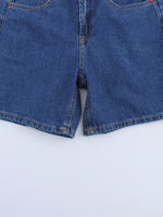 Load image into Gallery viewer, Mid-Rise Denim Shorts Women Office Casual Slim Fit N6F002