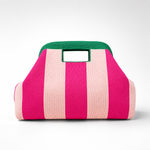 Load image into Gallery viewer, Women's Woven Striped Shell Knit Handbag N6J140