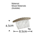 Load image into Gallery viewer, Polka Dot Oval Hair Comb Acetate Flyaway Styling Tool N6F066