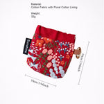 Load image into Gallery viewer, Heavy Embroidery Fabric Earphone Pouch Travel N6F151