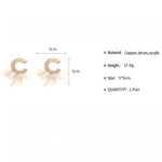 Load image into Gallery viewer, Petal Crystal Studs Acrylic Prong-Set S5P045