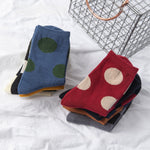 Load image into Gallery viewer, Vintage Large Polka Dot Over-the-Knee Socks Women N6H013