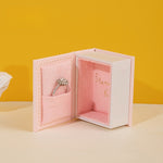 Load image into Gallery viewer, Book-Shaped Ring Jewelry Box Storage Suede Paper Case N6G051