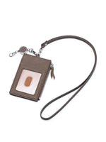 Load image into Gallery viewer, Genuine Leather Retractable Neck ID Card Holder N6D026