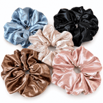 Load image into Gallery viewer, Womens Rhinestone Satin Scrunchie N6K033