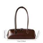 Load image into Gallery viewer, Women's Genuine Leather Baguette Shoulder Bag N6J120