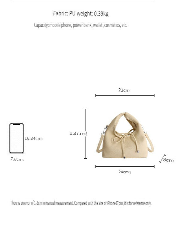 Soft Leather Tote Shoulder Bag Women N6C020