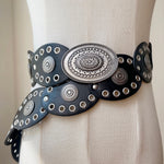 Load image into Gallery viewer, Women's PU Studded Wide Waist Belt N6J132