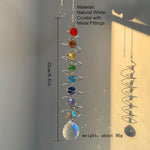 Load image into Gallery viewer, White Crystal Spiral Rotating Sun Catcher Wind Chime N6F294