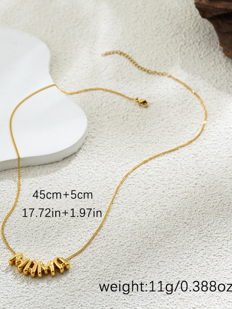 MAMA Stainless Steel Necklace Women N6D536