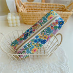 Load image into Gallery viewer, Vintage Floral Cotton Pencil Case YKK Zipper N6F152